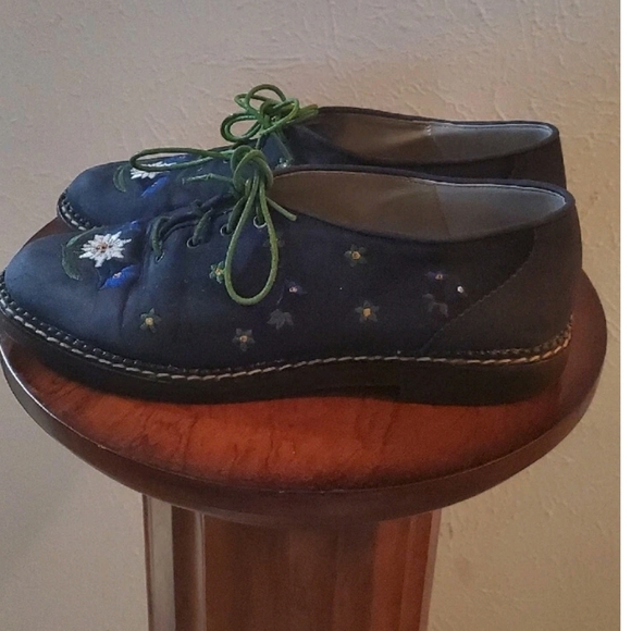 Vintage Haus Belir Embroidered Floral Loafers Size 7 Cottagecore Prairie - Picture 6 of 12